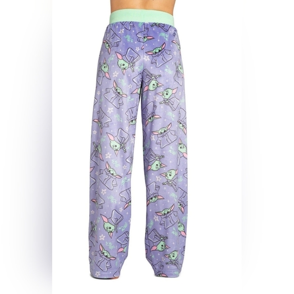 Star Wars Purple Green Grogu Yoda Pajamas - Picture 11 of 11